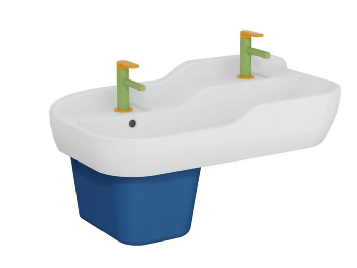 SENTO KIDS - Double ceramic washbasin for children _ VitrA Bathrooms